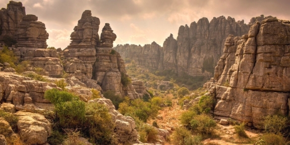 El Torcal karst landscape Andalucia Spain setting for Emerald City