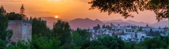 Alhambra view Granada Andalucia Spain