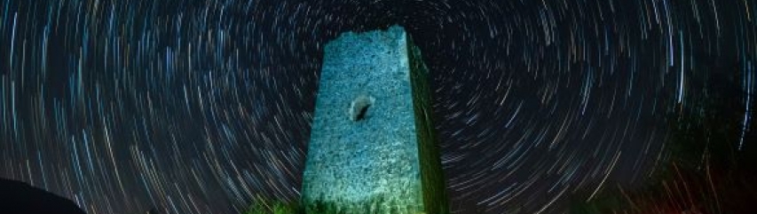 Startrail at Moorish watchtower in Andalucia_Bart DHerde