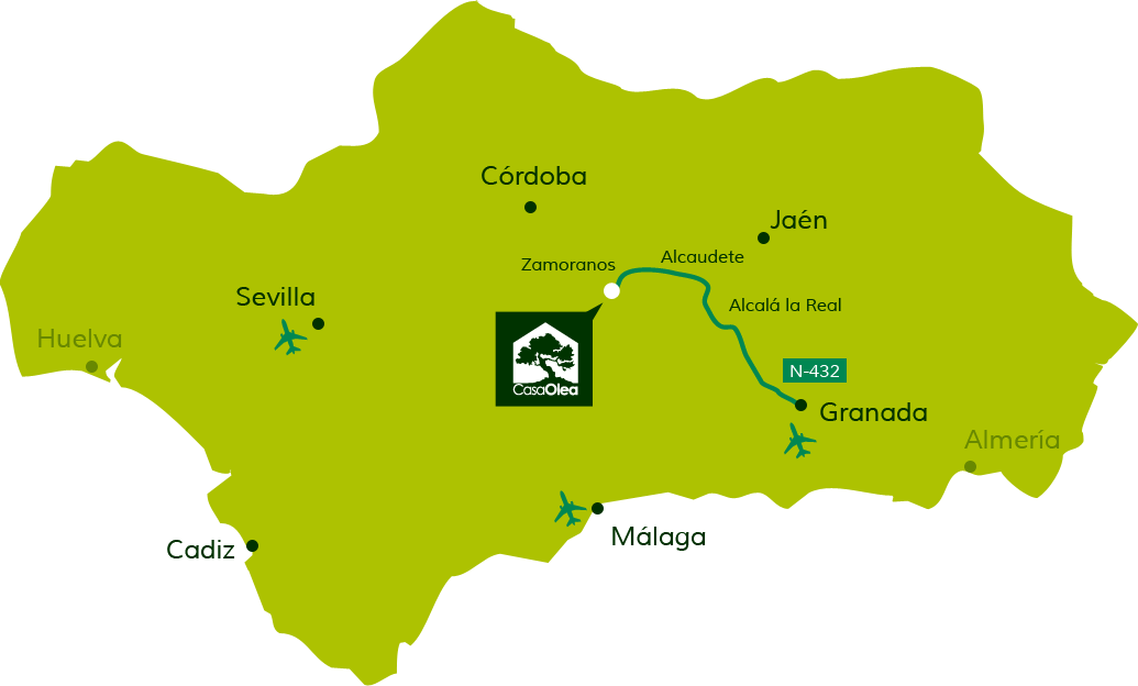 Directions to Casa Olea from Granada