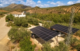 Solarplatten und einem Biomasse-Boiler Öko-Boutique-Hotel Andalusien 