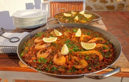 Abendmenü Casa Olea landhotel mit regionalen Speisen und lokale wijnen