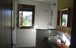 Casa Olea kleine Hotels Andalusien Dusche mit Aussicht