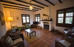 Casa Olea small hotels Spain lounge with log fire