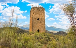 Medieval watchtowers Andalucia Casa Olea hotel Spain 