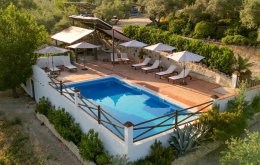 Pool and gardens Casa Olea boutique hotel Spain 